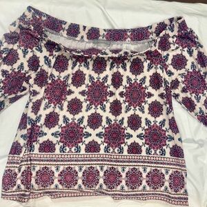 Floral Off-Shoulder Women's Top